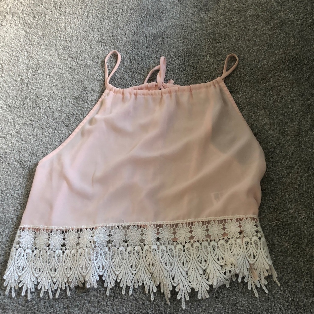 Light pink/ pale pink shirt